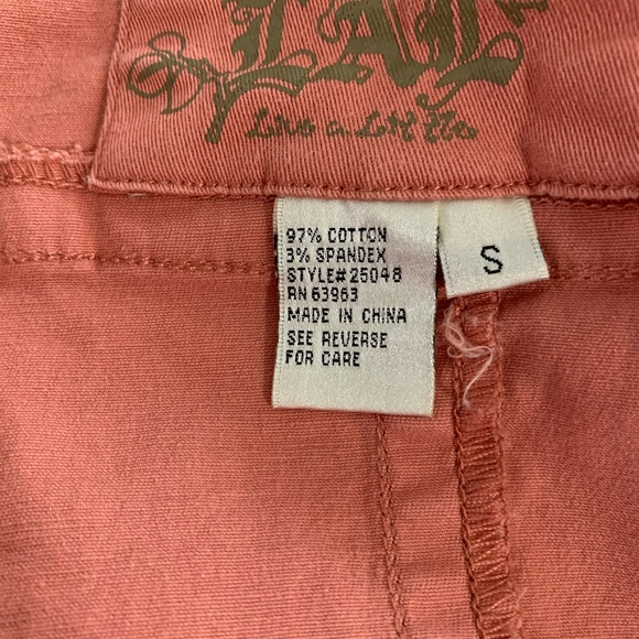 LAL Live A Little Peach Denim Jacket - Picture 3 of 6